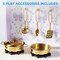 Best Choice Products Pretend Play Cottage Kitchen Wooden Toy Set for Kids w/ 5 Accessories, Oven
